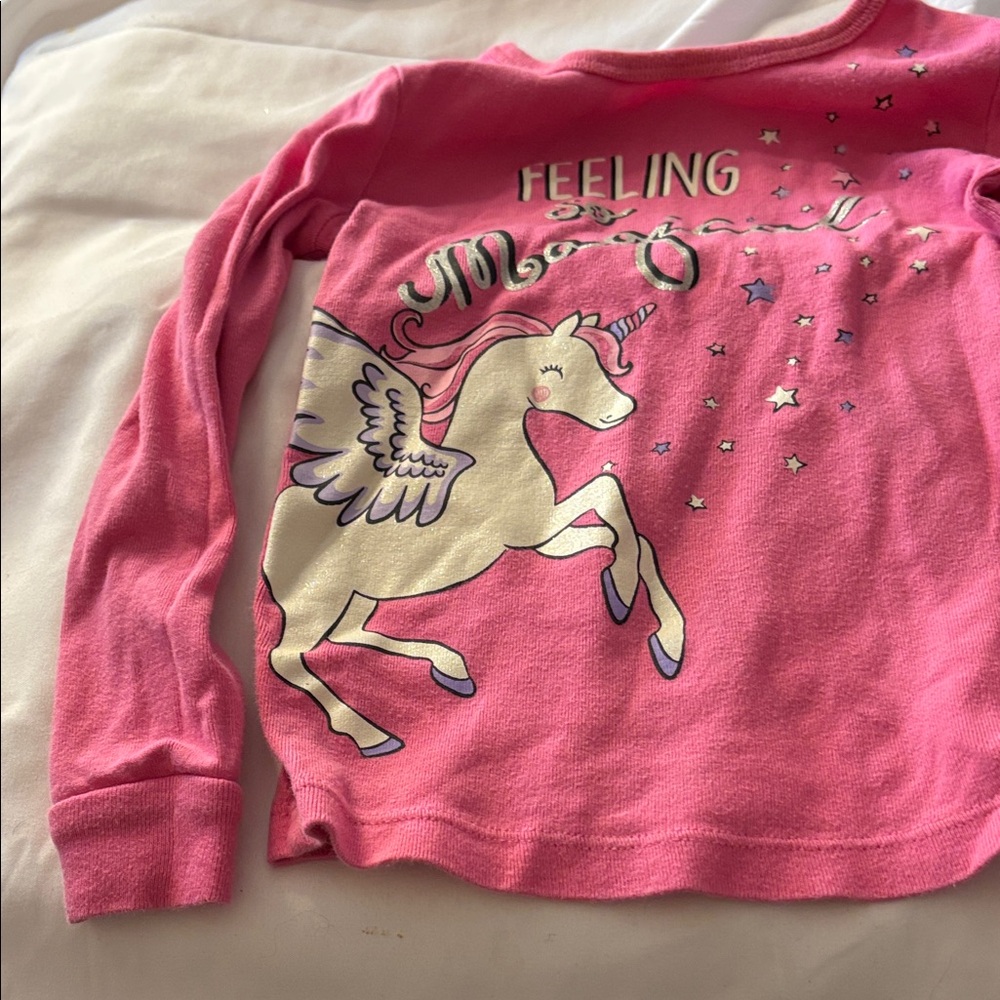 Members Mark Pink Unicorn Kids Sleep Shirt 4T